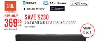 The Brick Jbl 5-channel multibeam™ soundbar - jblbar50mbblkam offer