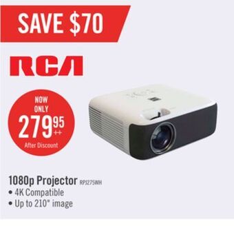 The Brick Rca 1080p projector compatible with 4k - rpj275 offer