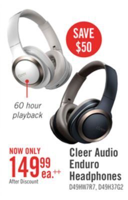 The Brick Cleer audio enduro anc headphones - navy offer