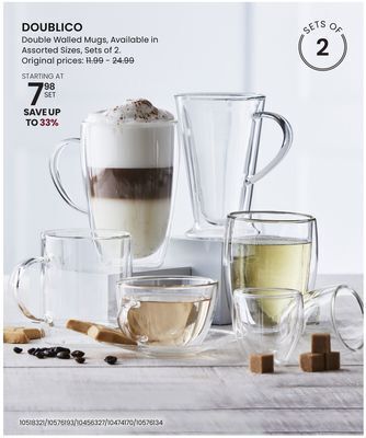 Stokes Doublico double walled mugs, offer
