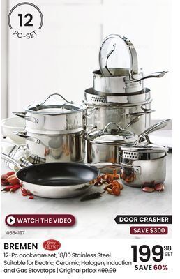 Stokes Bremen 12-pc cookware set, 18/10 stainless steel offer