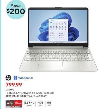 Staples Hp laptop offer