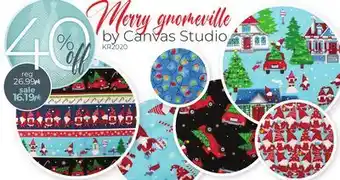 Fabricville Merry gnomeville by canvas studio offer