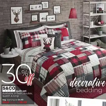Fabricville Decorative bedding quilt set offer
