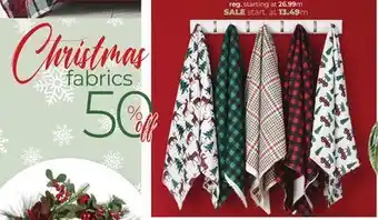 Fabricville Christmas fabrics offer