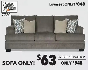 Surplus Furniture Dorsten slate sofa offer