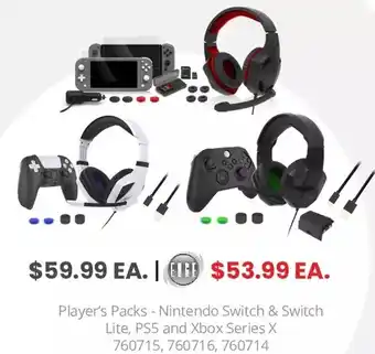 GameStop Biogenik players pack - nintendo switch & switch lite, ps5 and xbox series x offer