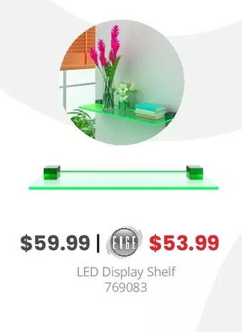 GameStop Bioglow led display shelf offer