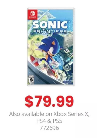 GameStop Sonic frontiers offer