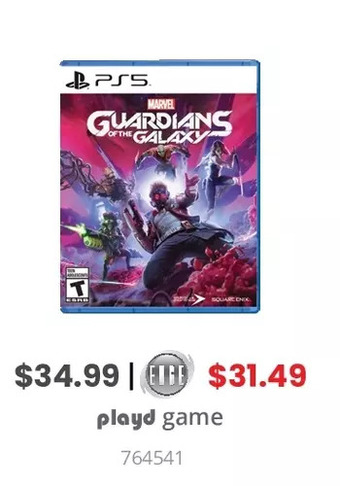 GameStop Marvel’s guardians of the galaxy offer