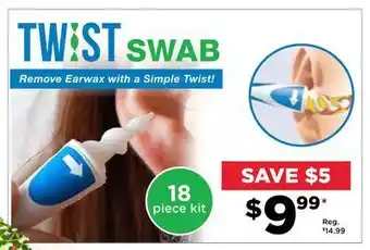 Showcase Twist swab- earwax remover offer