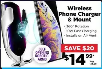 Showcase Robotic arm 2.0 wireless charger & phone holder offer