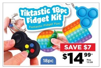 Showcase Tiktastic fidget kit offer