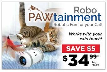 Showcase Robo pawtainment robotic fun for your cat! offer