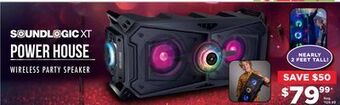 Showcase Soundlogic xt power house wireless party speaker offer