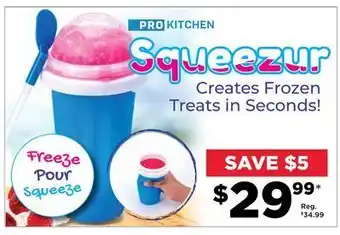 Showcase Prokitchen slushie maker squeeze cup offer