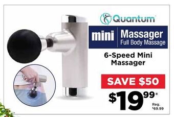 Showcase 6-speed mini massager offer