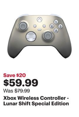 Best Buy Xbox wireless controller - lunar shift special edition offer