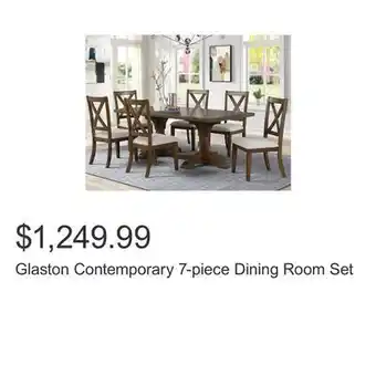 Costco Glaston contemporary 7-piece dining room set offer