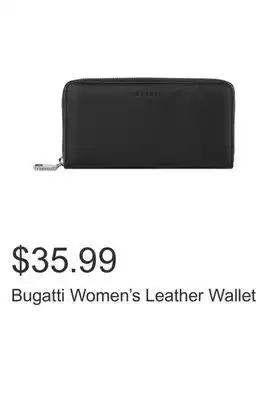 Costco Bugatti women's leather wallet offer