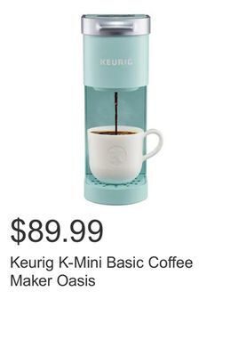 Costco Keurig k-mini basic coffee maker oasis offer