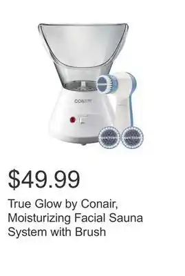 Costco True glow by conair, moisturizing facial sauna system with brush offer