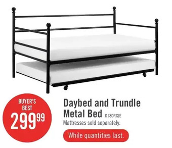 The Brick Daybed and trundle metal bed offer