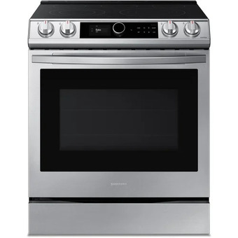 The Brick Samsung bespoke 6.3 cu. ft. slide-in electric range with true convection – ne63t8711ss/ac offer