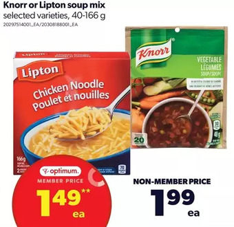 Real Canadian Superstore Knorr or lipton soup mix offer