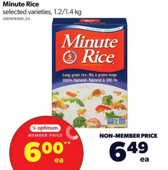 Real Canadian Superstore Minute rice offer
