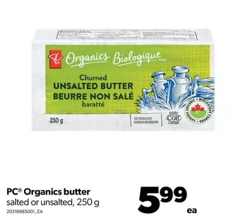 Real Canadian Superstore Pc organics butter offer