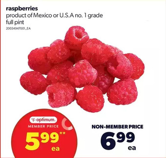 Real Canadian Superstore Raspberries offer