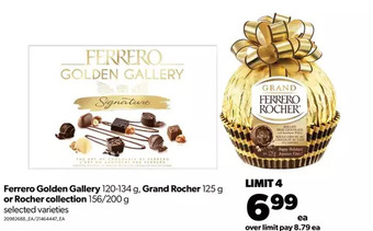 Real Canadian Superstore Ferrero golden gallery, grand rocher or rocher collection offer