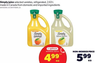Real Canadian Superstore Simply juice offer