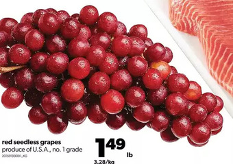Real Canadian Superstore Red seedless grapes offer