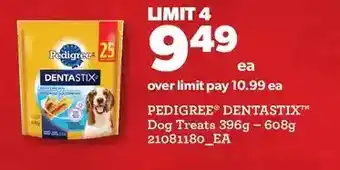 Real Canadian Superstore Pedigree dentastix dog treats offer