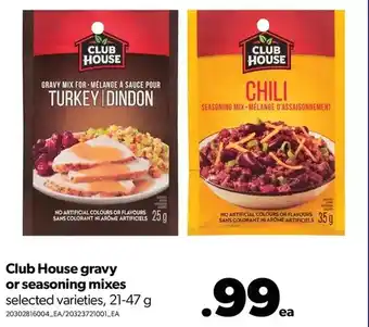 Real Canadian Superstore Club house gravy or seasoning mixes offer