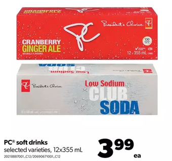 Real Canadian Superstore Pc soft drinks offer