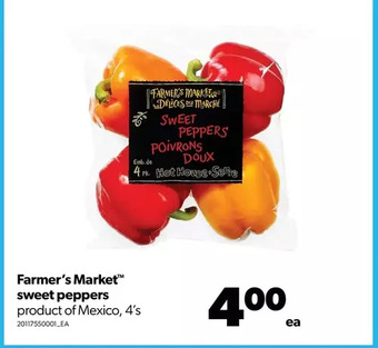Real Canadian Superstore Farmer's market sweet peppers offer