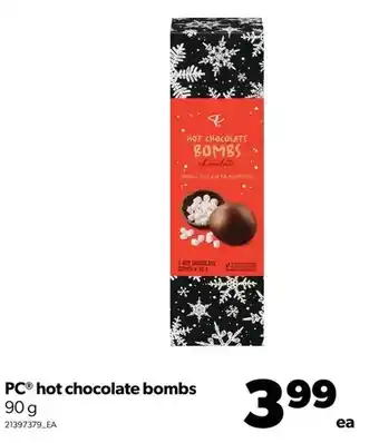 Real Canadian Superstore Pc hot chocolate bombs offer