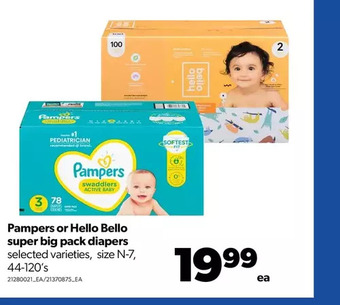Real Canadian Superstore Pampers or hello bello super big pack diapers offer