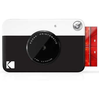 Best Buy Kodak printomatic digital instant print camera (black), full color prints on zink 2x3 sticky-backed photo paper - print memor offer