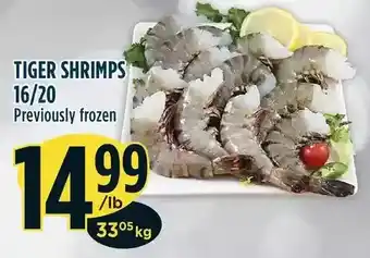 Marché Adonis Tiger shrimp offer