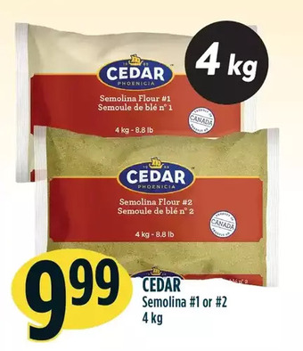Marché Adonis Cedar semolina offer