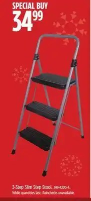 Canadian Tire 3-step slim step stool offer