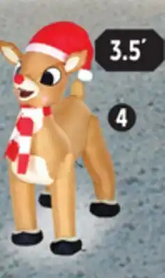 Canadian Tire Gemmy inflatable rudolph with twinkling nose offer
