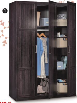 Canadian Tire Sauder 3-door wardrobe offer