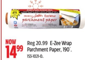 Canadian Tire E-zee wrap parchment paper offer