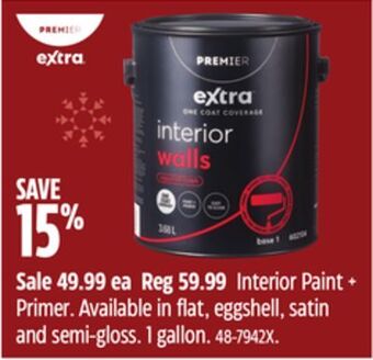Canadian Tire Interior paint + primer offer