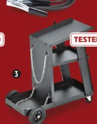 Canadian Tire Mastercraft welding cart holds up to 110 lbs offer